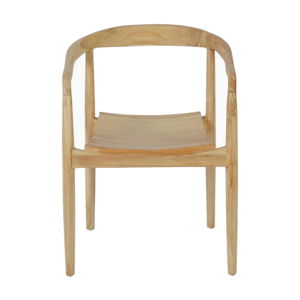 Drawer RADEN Lot de 2 fauteuils de table en teck
