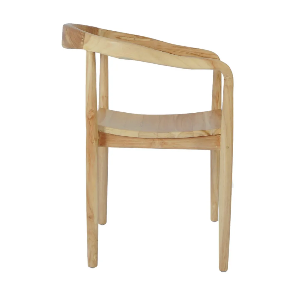 Drawer RADEN Lot de 2 fauteuils de table en teck