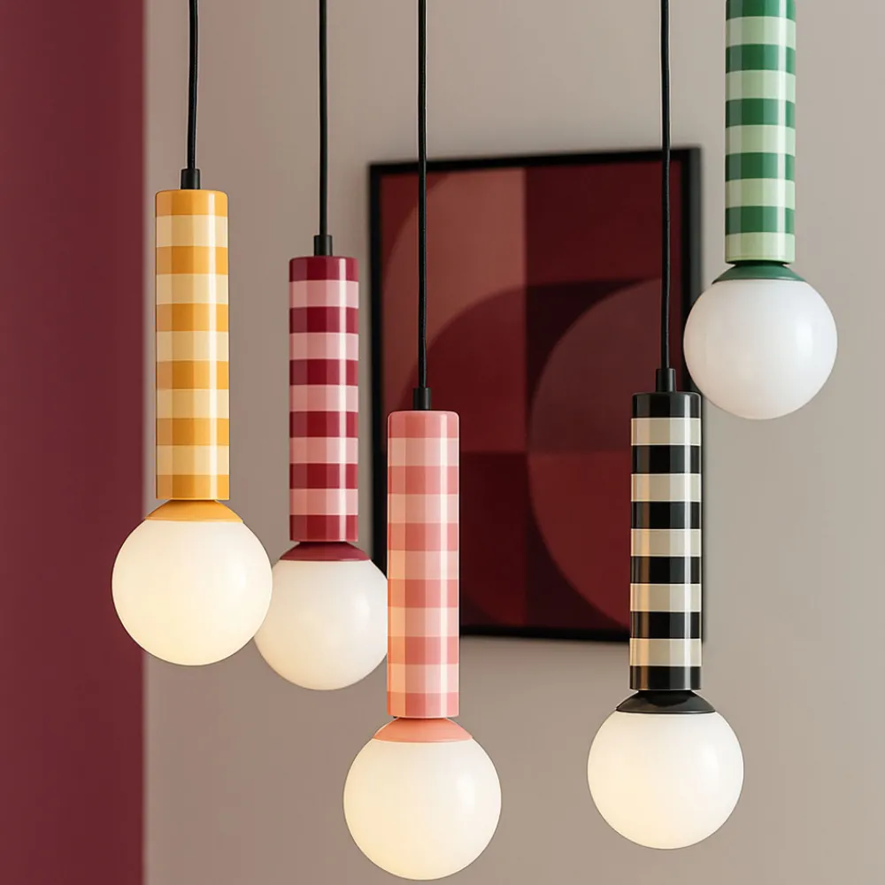 Leitmotiv RAYADO Suspension à motif géométrique