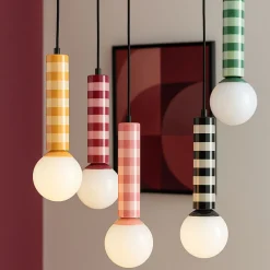 Leitmotiv RAYADO Suspension à motif géométrique