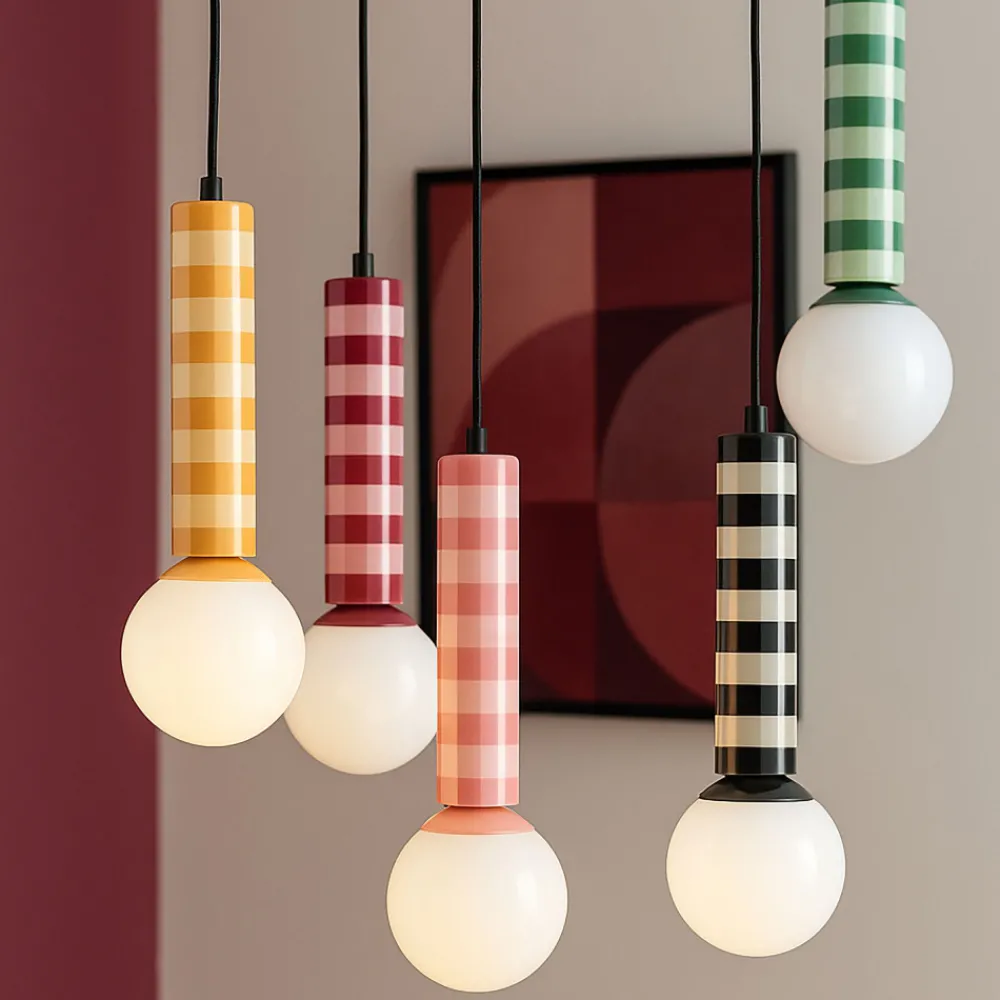 Leitmotiv RAYADO Suspension à motif géométrique