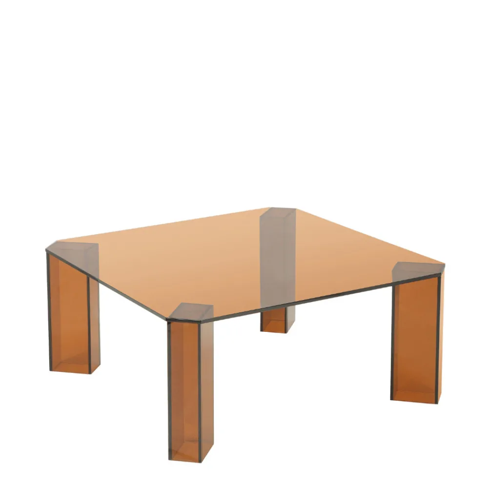 Drawer REMO Table basse carrée en verre 80x80cm
