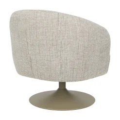 No name RENATE Fauteuil pivotant en tissu et métal