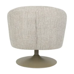 No name RENATE Fauteuil pivotant en tissu et métal