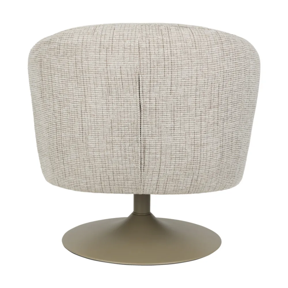 No name RENATE Fauteuil pivotant en tissu et métal