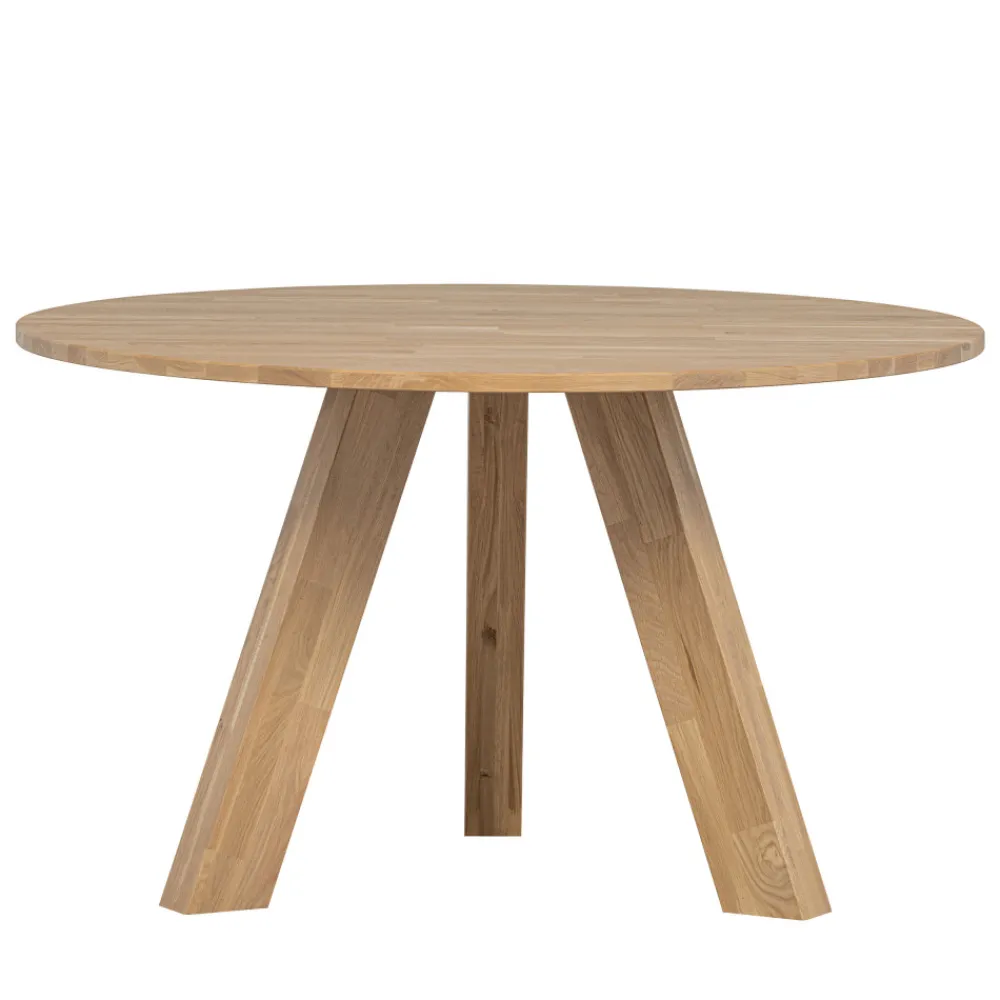 Woood RHONDA Table à manger 4 personnes ronde en bois