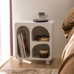 Drawer RICHIE Table de chevet 3 niches en bois