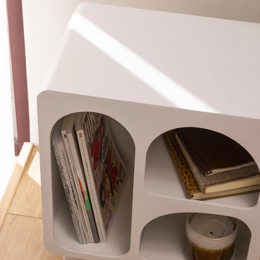 Drawer RICHIE Table de chevet 3 niches en bois