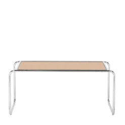Drawer RIKA Table basse en verre pieds chrome