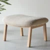 Venture Home RILE Repose-pieds en tissu et bois