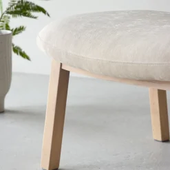 Venture Home RILE Repose-pieds en tissu et bois