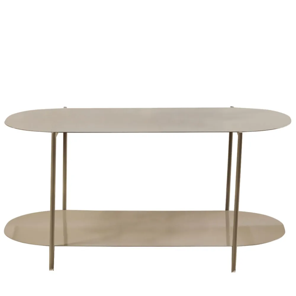 Drawer RILO Table basse ovale en métal 100x51cm