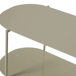 Drawer RILO Table basse ovale en métal 100x51cm