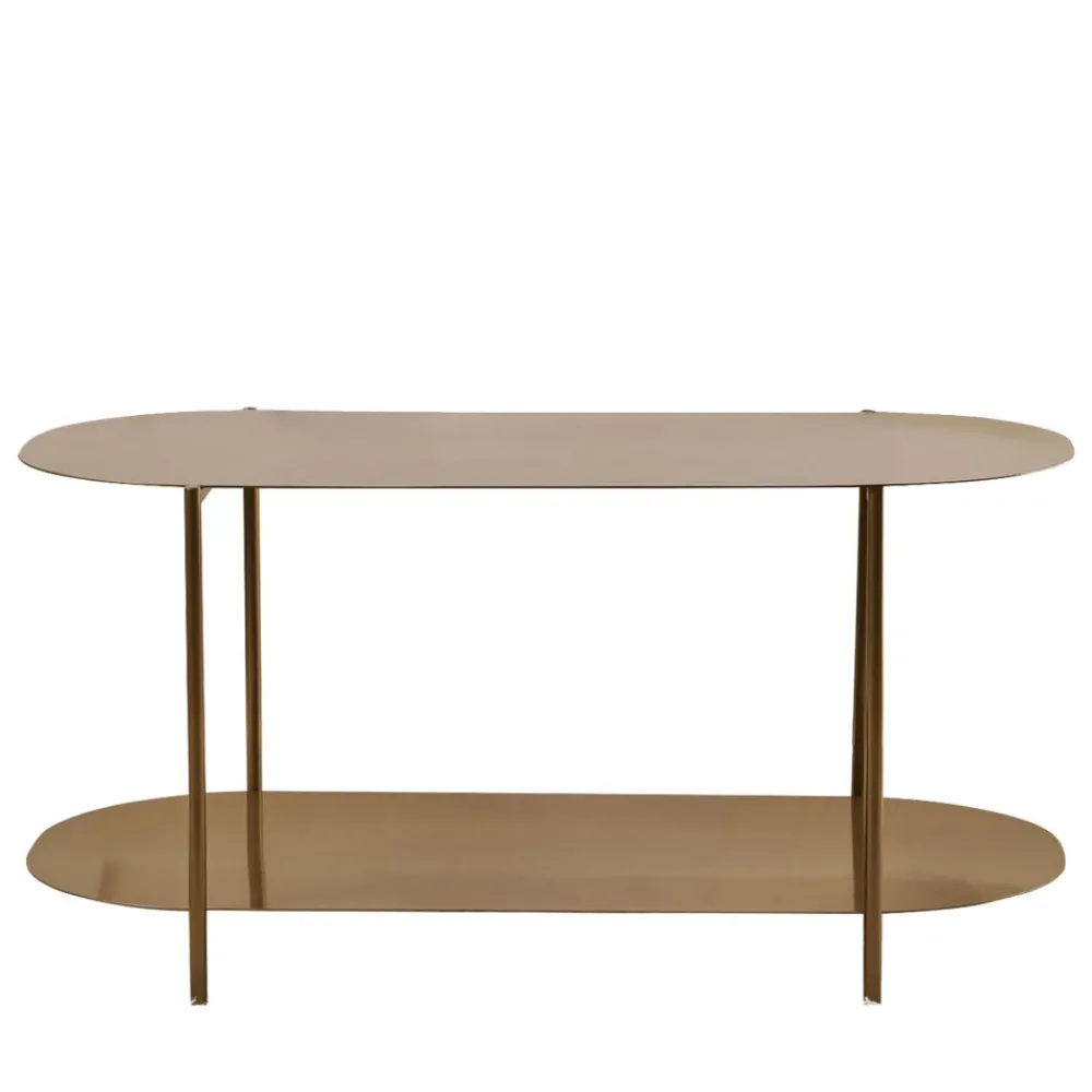 Drawer RILO Table basse ovale en métal 100x51cm