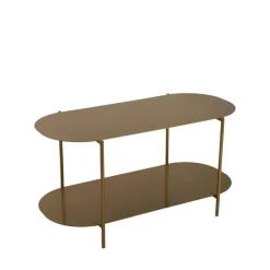 Drawer RILO Table basse ovale en métal 100x51cm