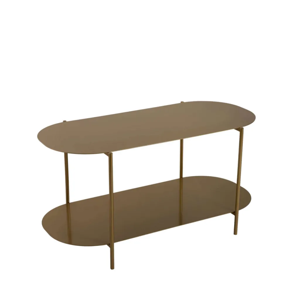 Drawer RILO Table basse ovale en métal 100x51cm