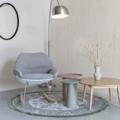 No name RINGAR Table d'appoint ronde en aluminium ø34,5cm