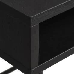No name RINTO Bureau 1 tiroir 1 niche en bois et métal L120cm
