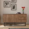 Drawer ROA Buffet 2 portes en bois et métal L140cm