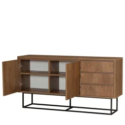 Drawer ROA Buffet 2 portes en bois et métal L140cm