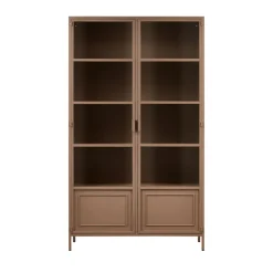 Woood RONJA Vaisselier 2 portes en verre et métal H189cm