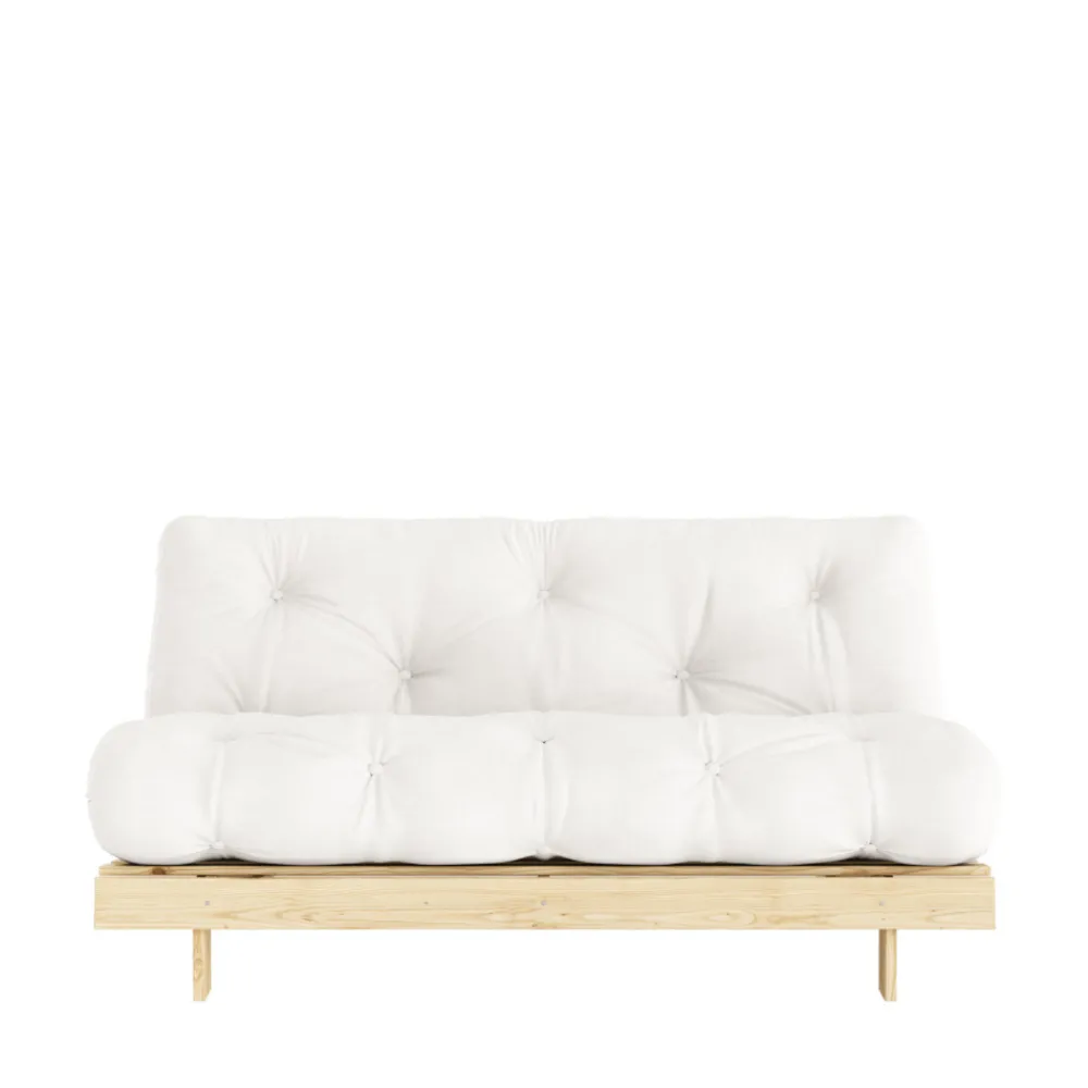 Karup Design ROOTS Canapé convertible 160x200cm en bois naturel et tissu