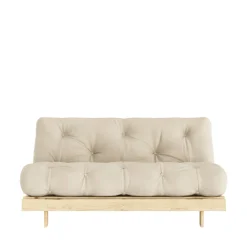 Karup Design ROOTS Canapé convertible 160x200cm en bois naturel et tissu