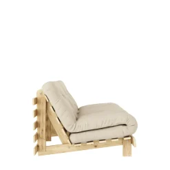 Karup Design ROOTS Canapé convertible 160x200cm en bois naturel et tissu