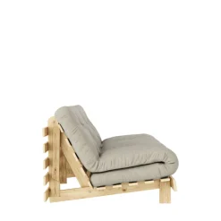 Karup Design ROOTS Canapé convertible 160x200cm en bois naturel et tissu