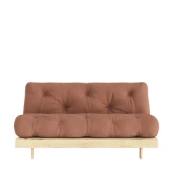 Karup Design ROOTS Canapé convertible 160x200cm en bois naturel et tissu