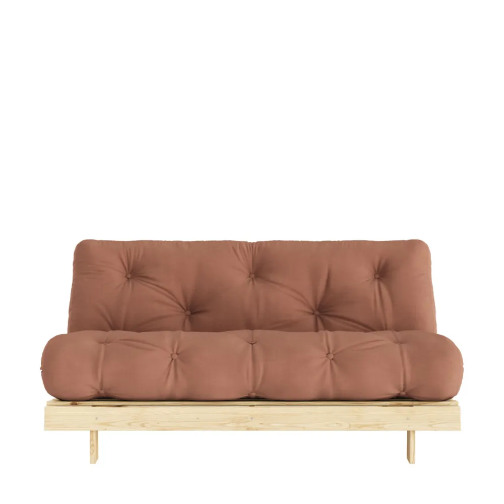 Karup Design ROOTS Canapé convertible 160x200cm en bois naturel et tissu