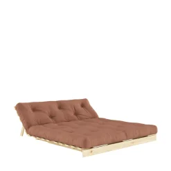 Karup Design ROOTS Canapé convertible 160x200cm en bois naturel et tissu