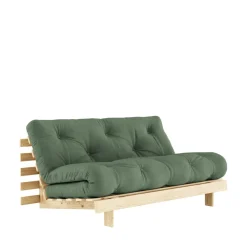 Karup Design ROOTS Canapé convertible 160x200cm en bois naturel et tissu