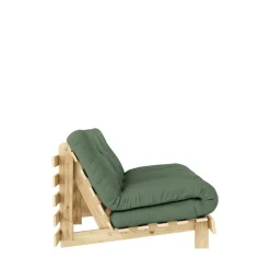 Karup Design ROOTS Canapé convertible 160x200cm en bois naturel et tissu