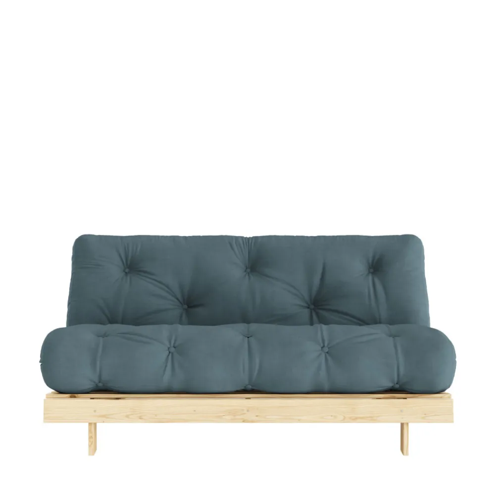 Karup Design ROOTS Canapé convertible 160x200cm en bois naturel et tissu