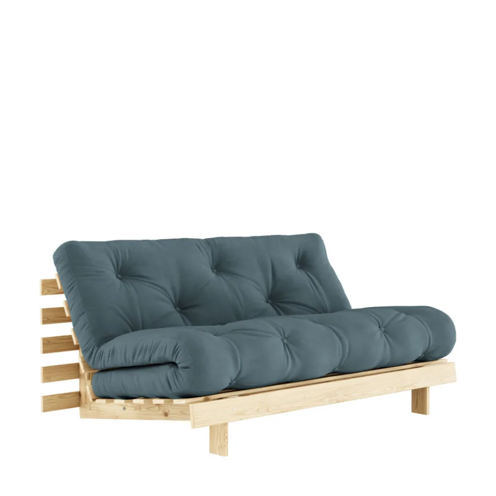 Karup Design ROOTS Canapé convertible 160x200cm en bois naturel et tissu