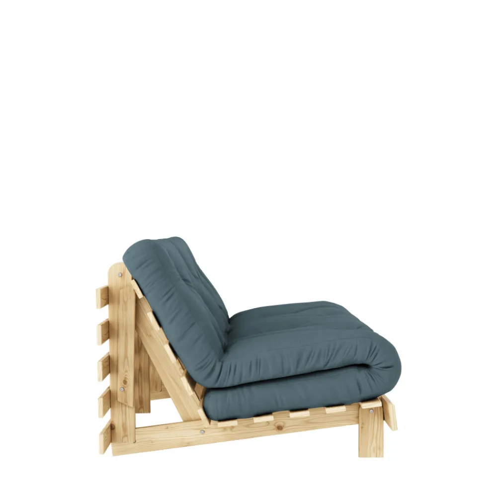 Karup Design ROOTS Canapé convertible 160x200cm en bois naturel et tissu