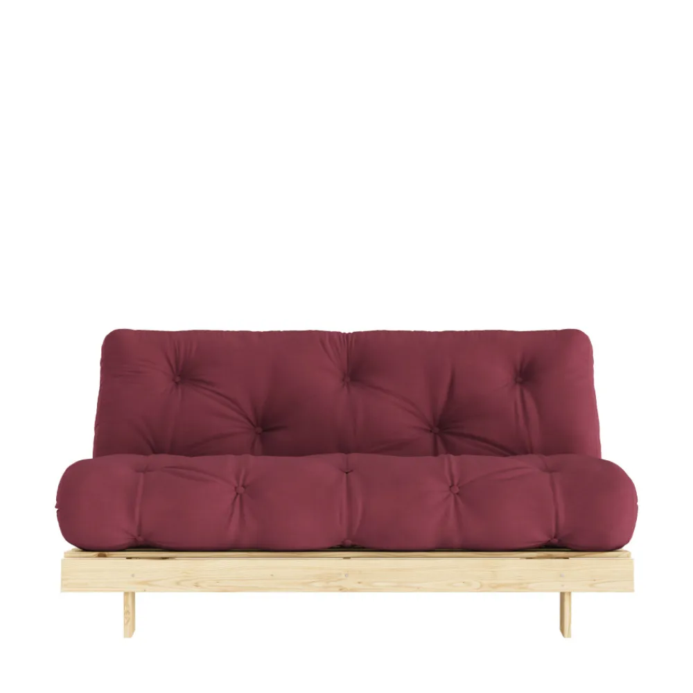 Karup Design ROOTS Canapé convertible 160x200cm en bois naturel et tissu