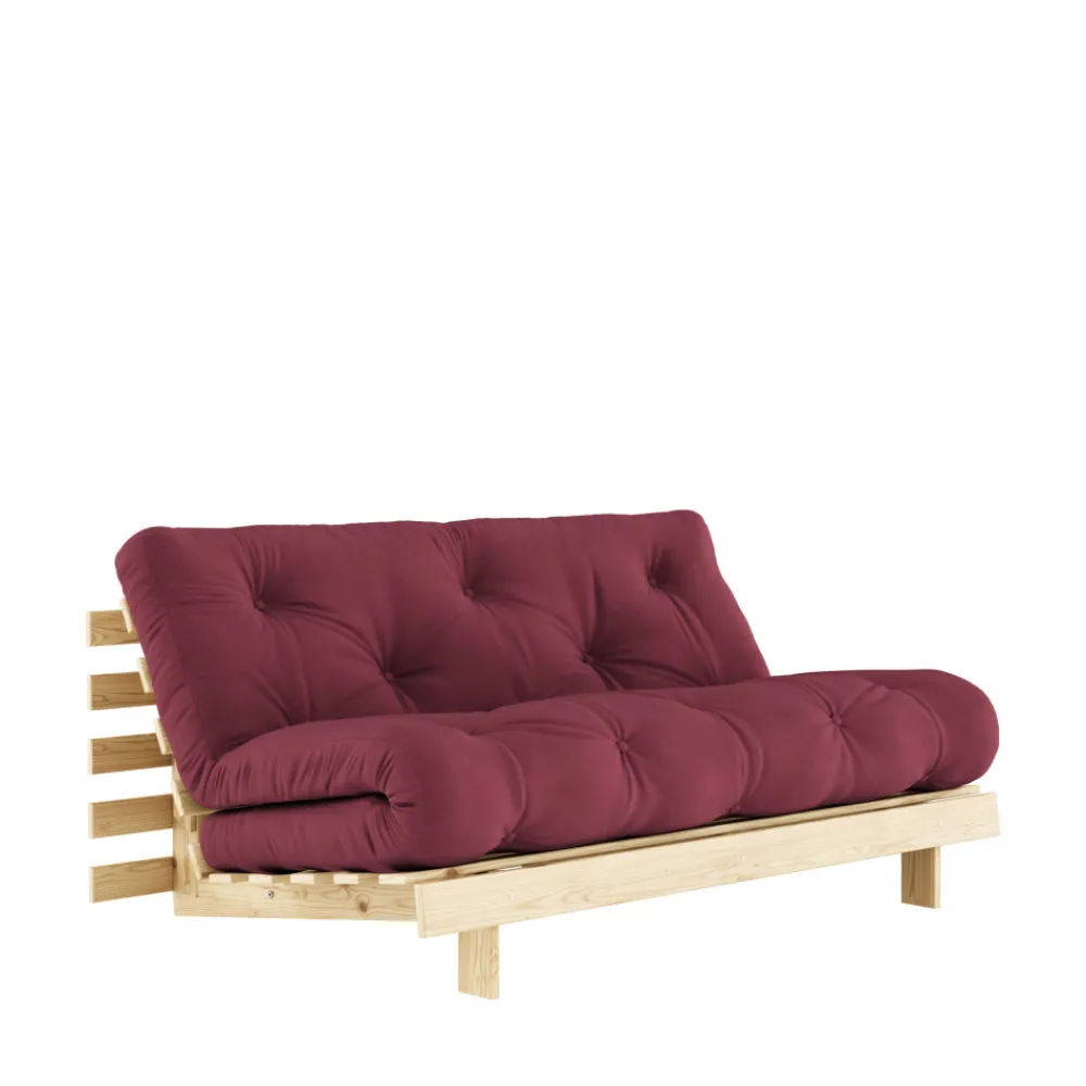 Karup Design ROOTS Canapé convertible 160x200cm en bois naturel et tissu