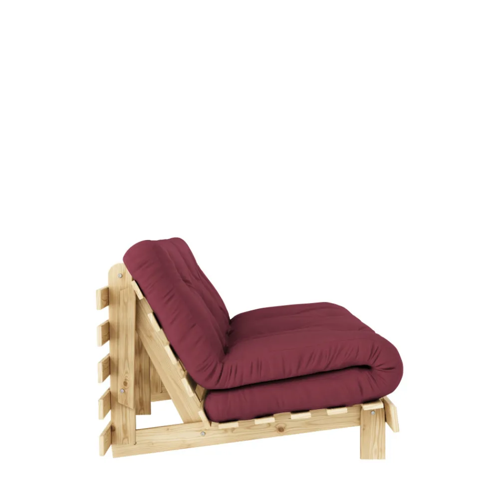 Karup Design ROOTS Canapé convertible 160x200cm en bois naturel et tissu