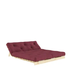 Karup Design ROOTS Canapé convertible 160x200cm en bois naturel et tissu