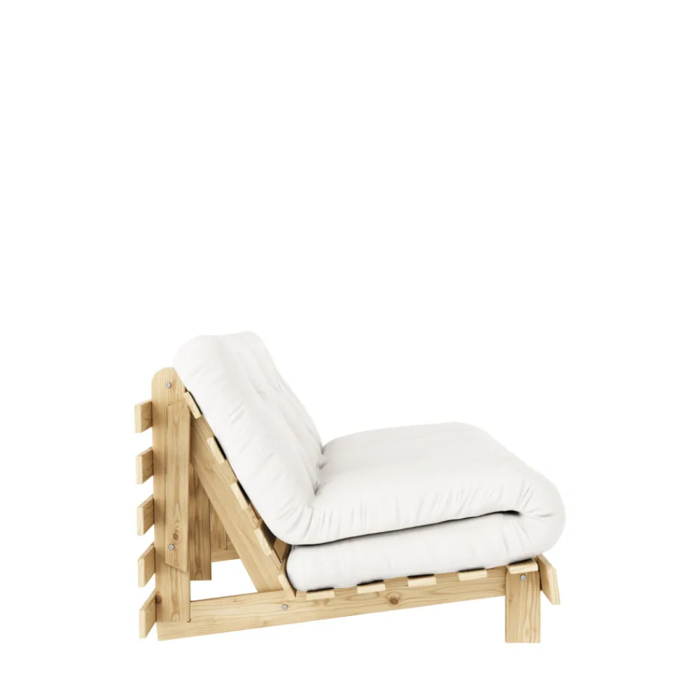 Karup Design ROOTS Canapé convertible 160x200cm en bois naturel et tissu