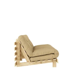 Karup Design ROOTS Canapé convertible 160x200cm en bois naturel et tissu
