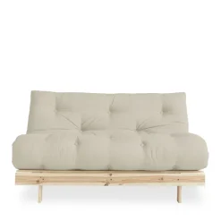Karup Design ROOTS Canapé convertible 140x200cm en bois naturel et tissu