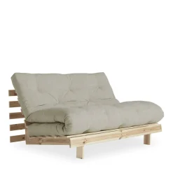 Karup Design ROOTS Canapé convertible 140x200cm en bois naturel et tissu