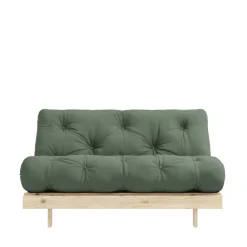 Karup Design ROOTS Canapé convertible 140x200cm en bois naturel et tissu