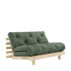 Karup Design ROOTS Canapé convertible 140x200cm en bois naturel et tissu