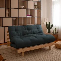 Karup Design ROOTS Canapé convertible 140x200cm en bois naturel et tissu
