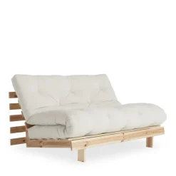 Karup Design ROOTS Canapé convertible 140x200cm en bois naturel et tissu