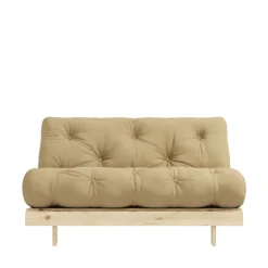 Karup Design ROOTS Canapé convertible 140x200cm en bois naturel et tissu